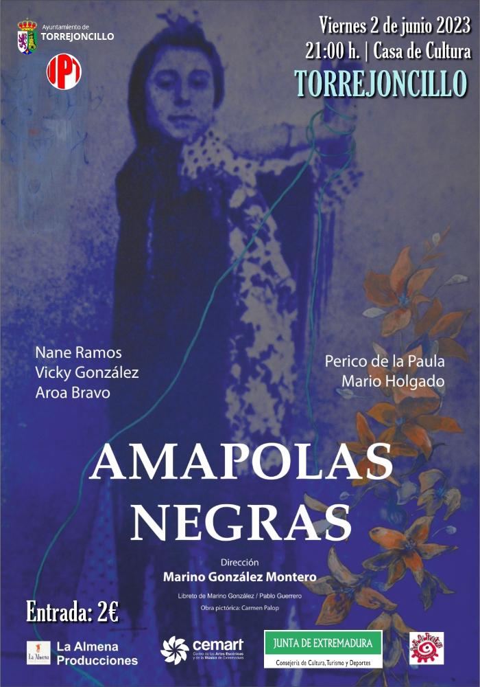 Imagen Semana de la mujer Torrejoncillana. Amapolas negras.