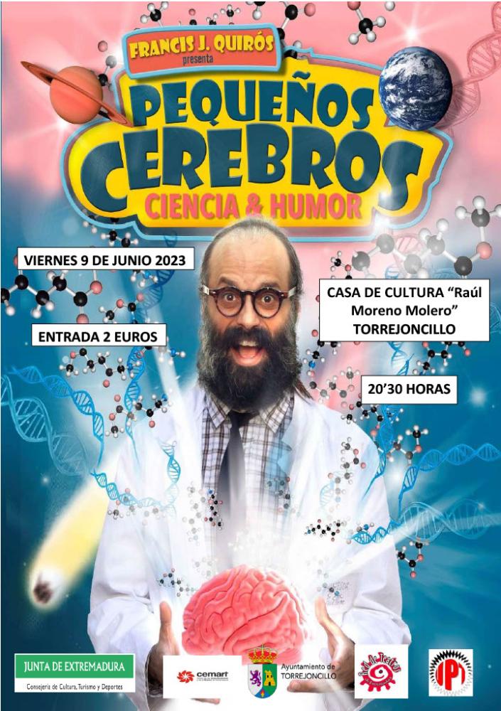 Imagen TEATRO FAMILIAR PARA CLAUSURAR LA SEMANA DEL AMPA: PEQUEÑOS CEREBROS.