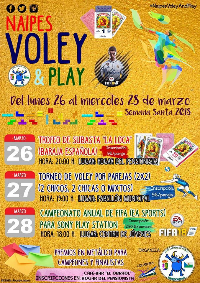 Imagen Del 26 al 28 de Marzo - Naipes, Voley & Play en Torrejoncillo