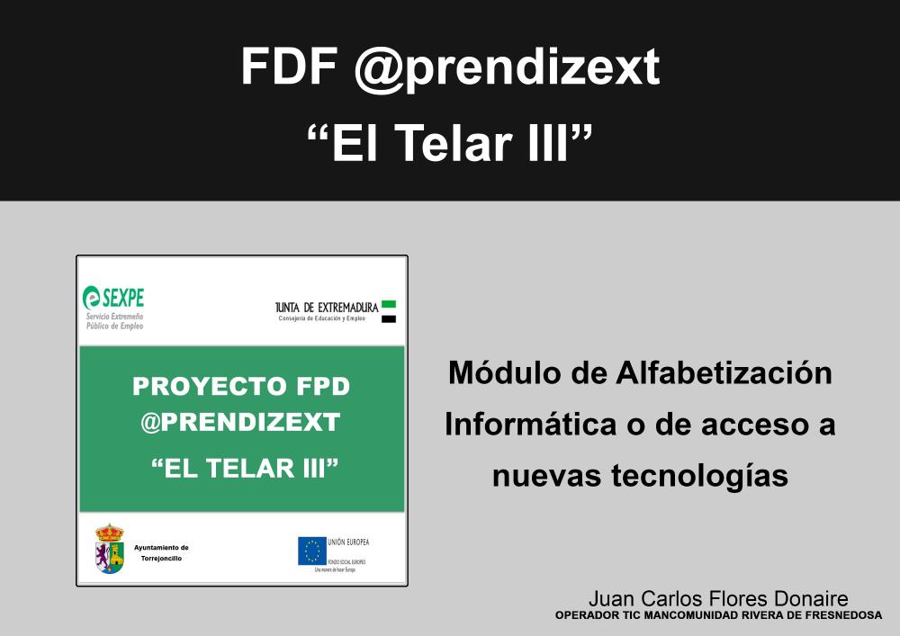 Imagen Módulo de Alfabetización Informática en el FDF @prendizext 'El Telar III' de Torrejoncillo
