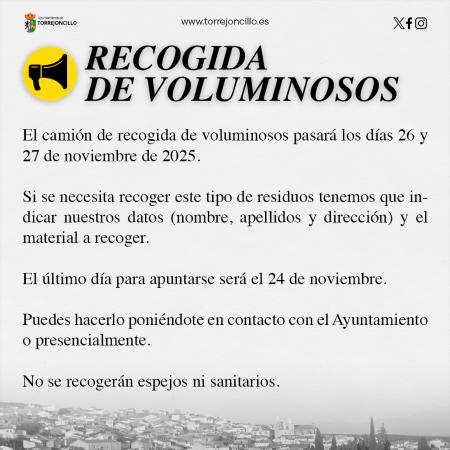 Imagen RECOGIDA DE VOLUMINOSOS
