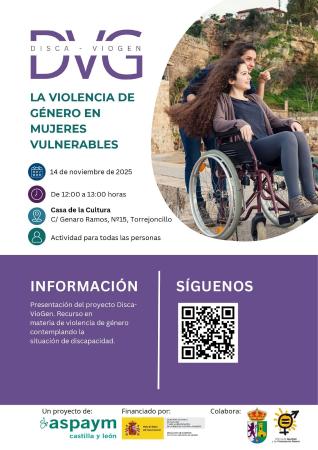 Imagen 14 de Noviembre - Presentación del proyecto Disca-VioGen, recurso en materia de violencia de género que contempla la situación de discapacidad