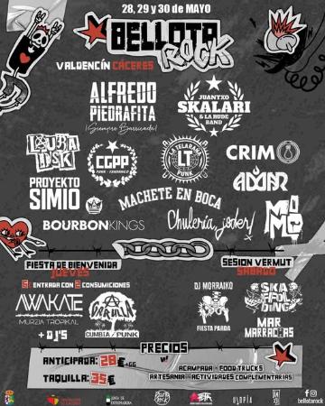 Imagen 28, 29 y 30 de Mayo - CARTEL BELLOTA ROCK FEST 2026