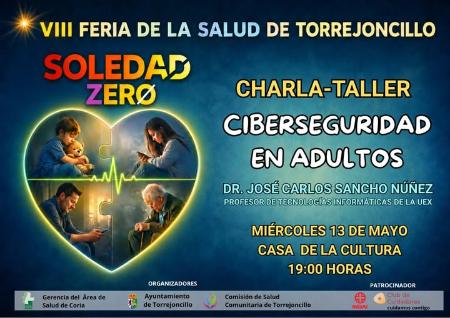 Imagen 15 de Mayo - CHARLA-TALLER · CIBERSEGURIDAD EN ADULTOS.