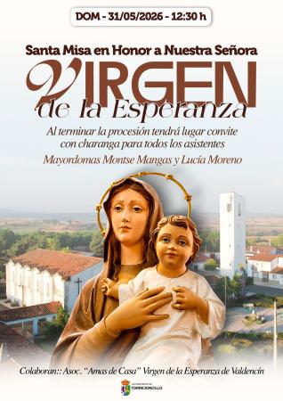 Imagen 31 de Mayo - Santa Misa a Nuestra Señora VIRGEN DE LA ESPERANZA 2026.