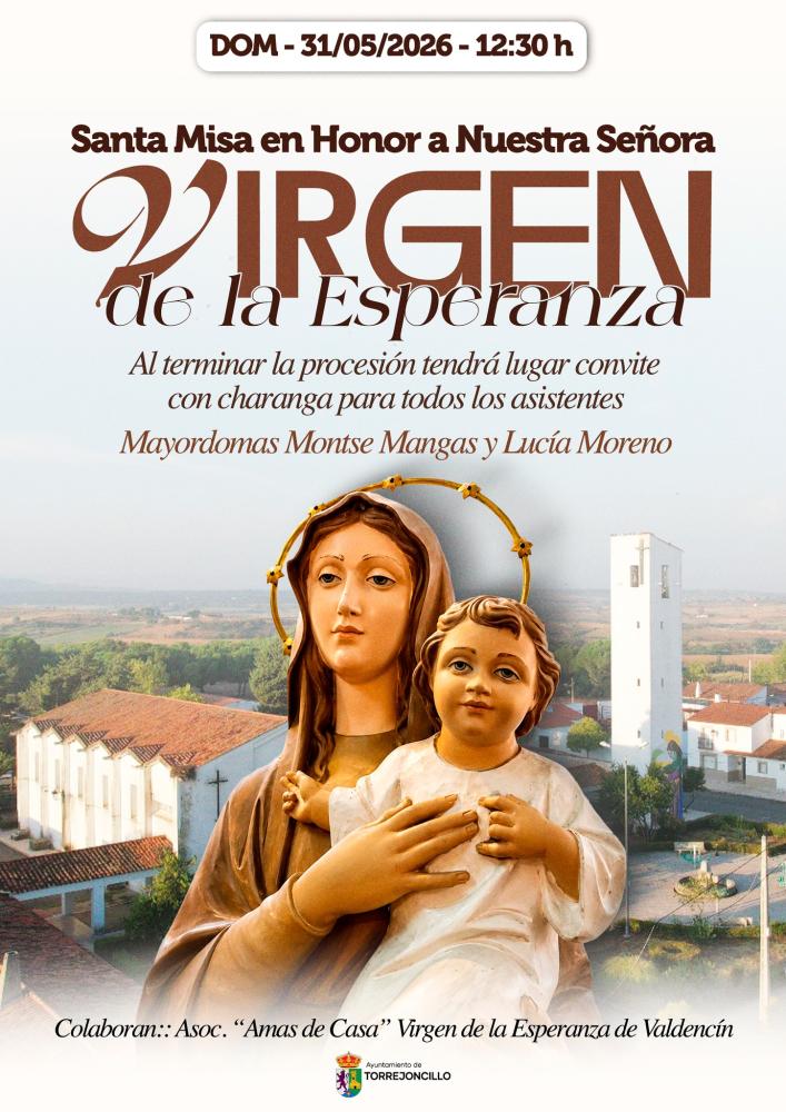 Imagen 31 de Mayo - Santa Misa a Nuestra Señora VIRGEN DE LA ESPERANZA 2026.