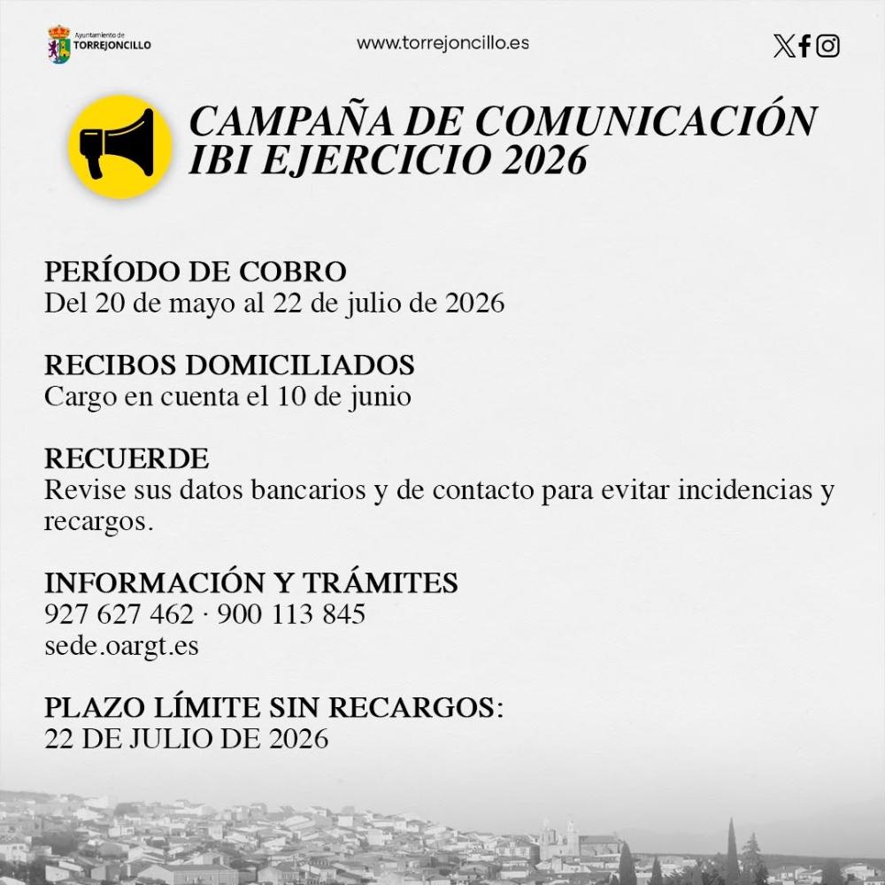 Imagen CAMPAÑA DE COMUNICACIÓN IBI EJERCICIO 2026