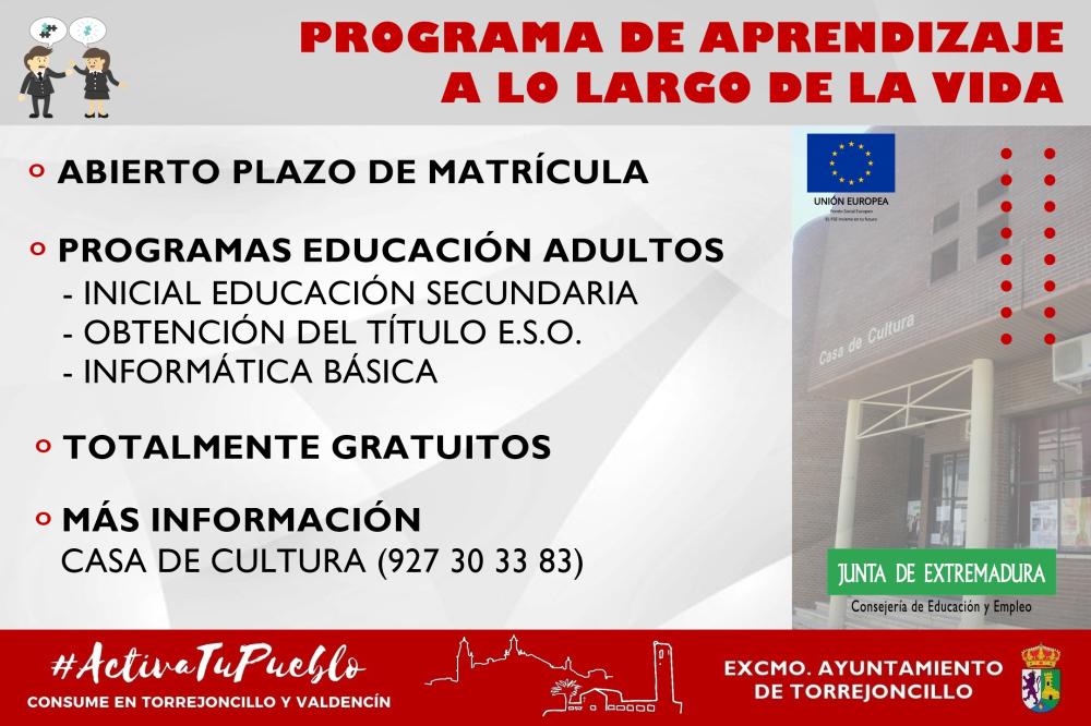 Imagen Nuevo curso Programa de Aprendizaje a lo largo de la vida